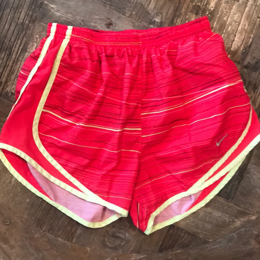 Red and yellow Nike shorts- S